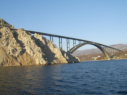 Krčki most veći luk strukture greađevine